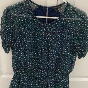 Banana Republic asymmetrical flowy flowery dress!